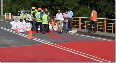 Obra de Seguridad Vial se implementa en importante cruce de Ñancul (1)