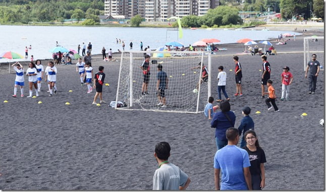 En la Playa Pucara de Villarrica se realizó el cierre de la campaña Senda Te Cuida (2)