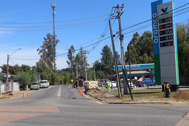 Avanzan obras de semaforización en cruce Ñancul-Loncoche-Pitrufquen-Villarrica